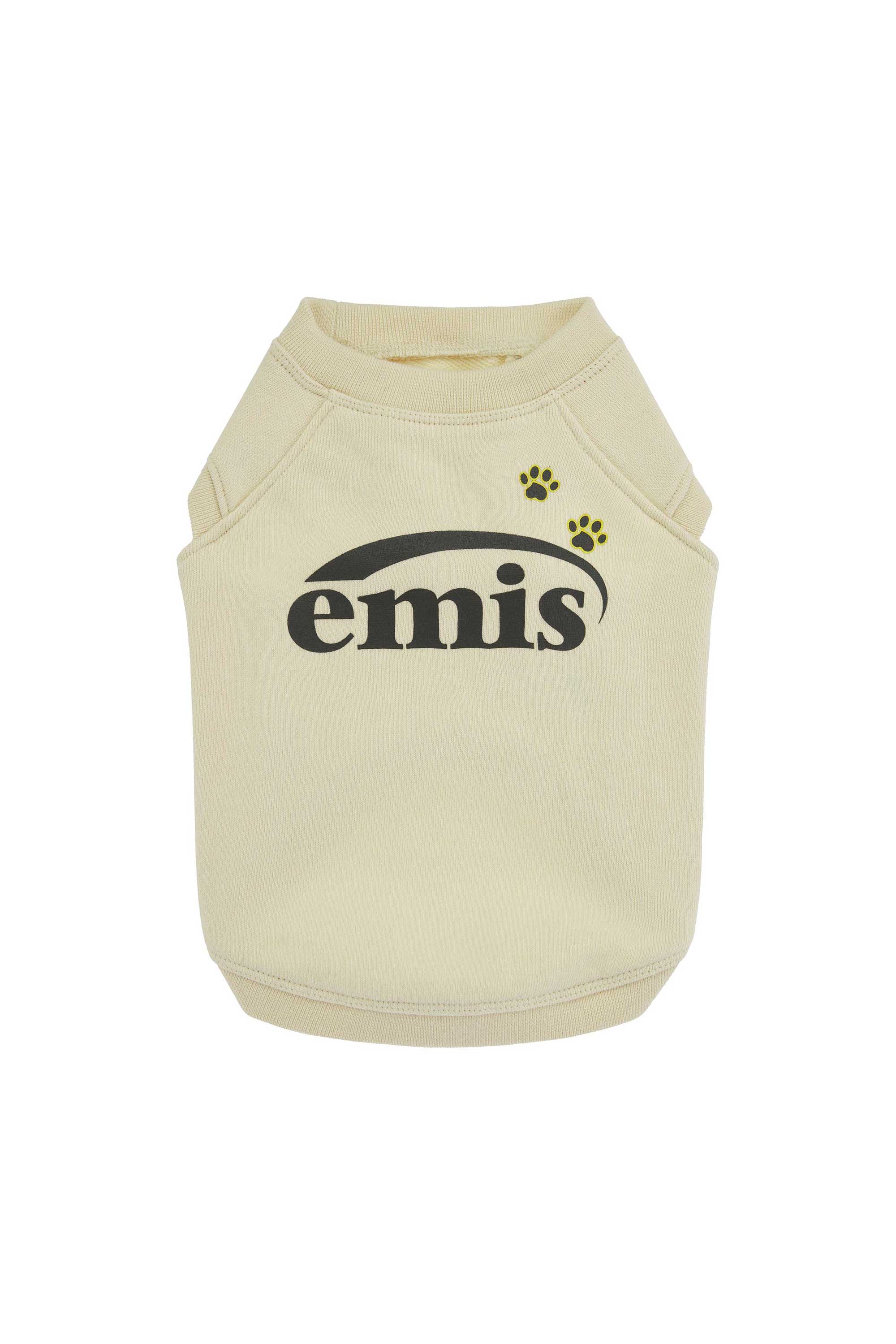 [PET] FOOT PRINTED SWEAT SHIRT-CREAM
