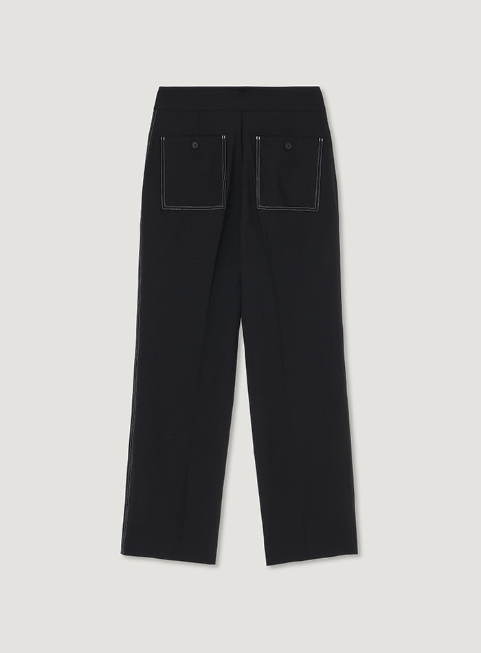 Mango Maniplease Piet Stitch Slacks