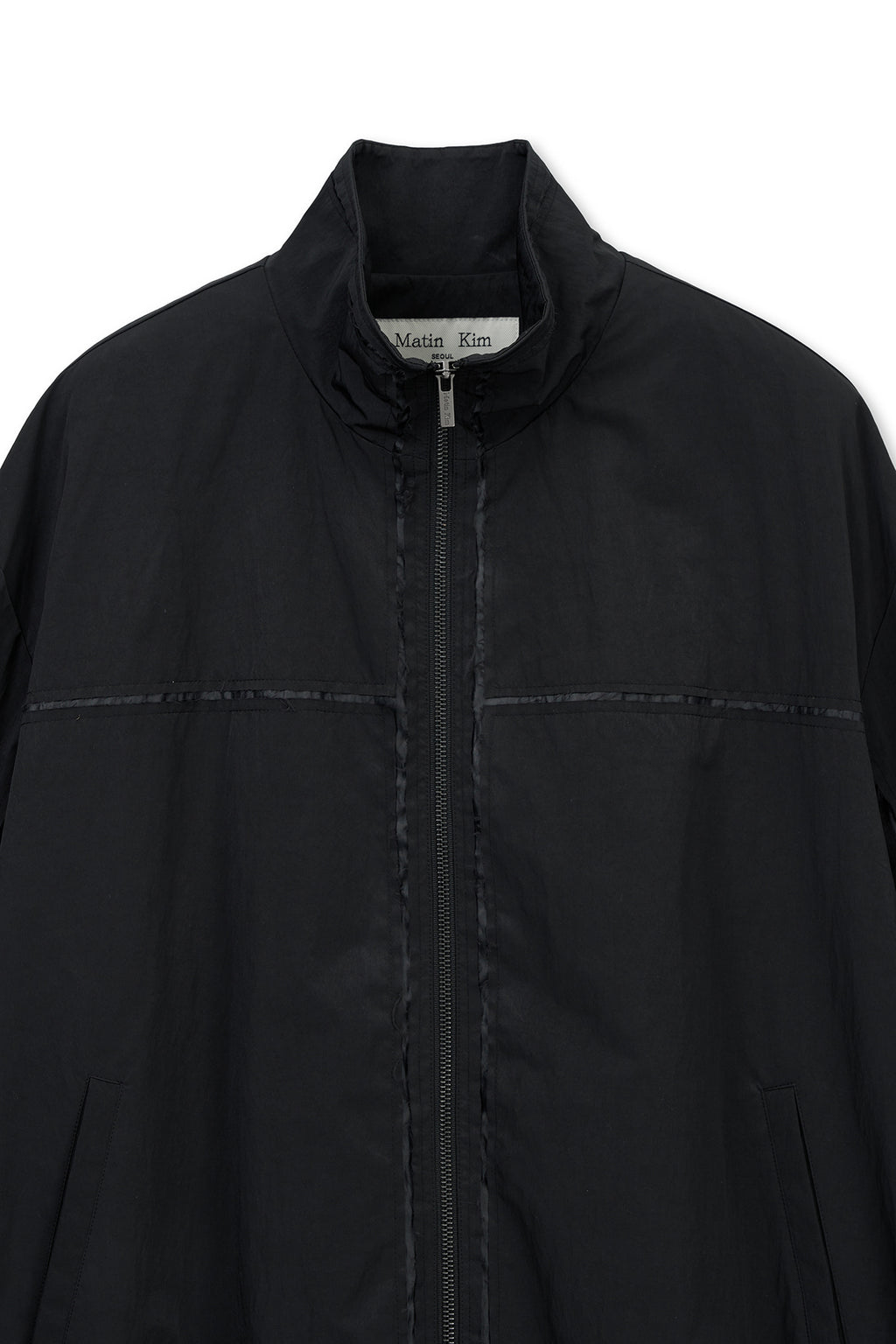 [matinkim] Embroidery Back Logo Jumper IN Black