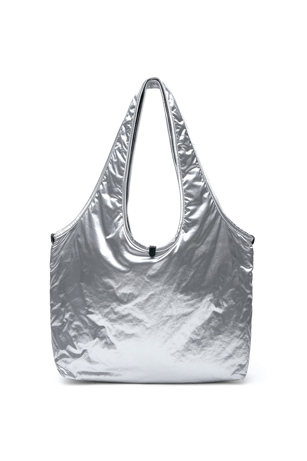 [matinkim] MATIN LOGO QUILTING ECOBAG IN SILVER