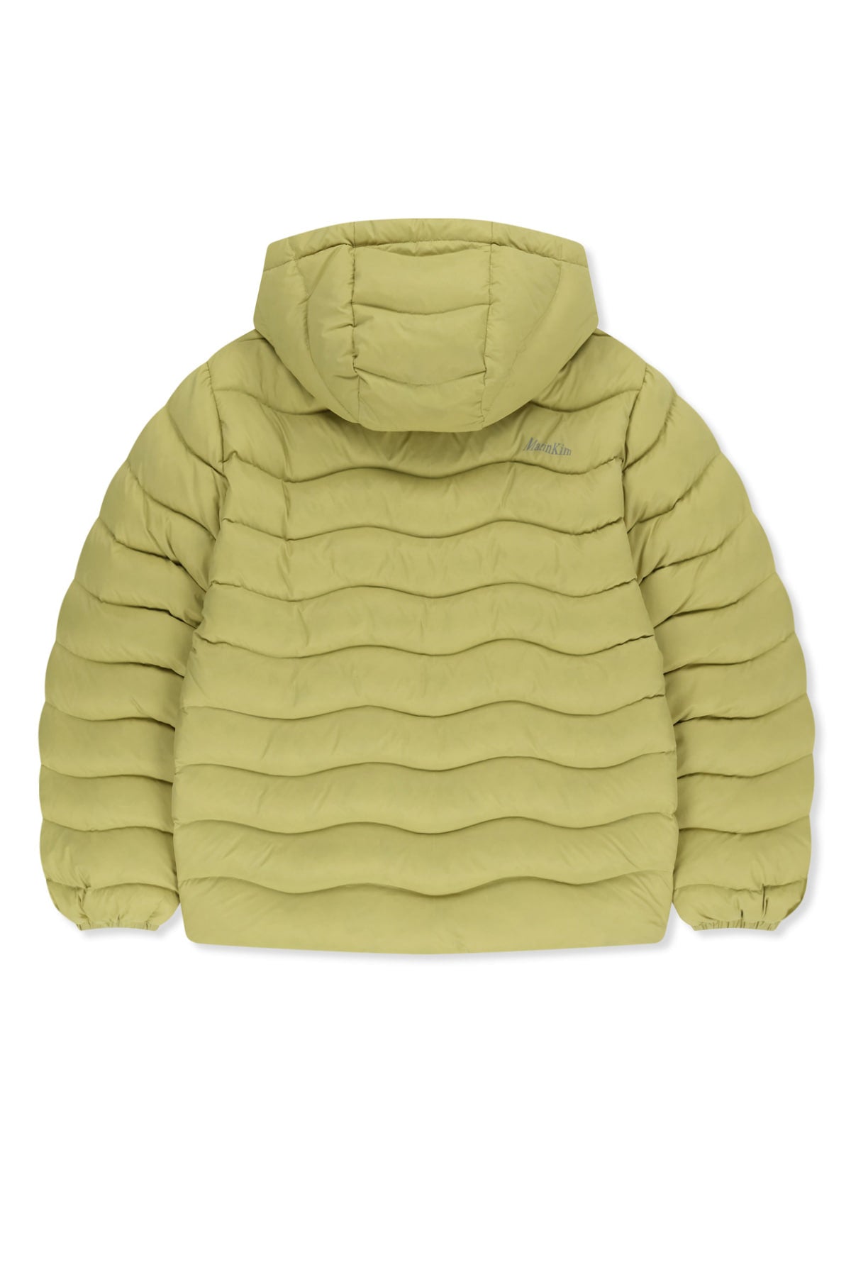 Matinkim Flowing Quilted Hoody Down Jumper IN Lime
