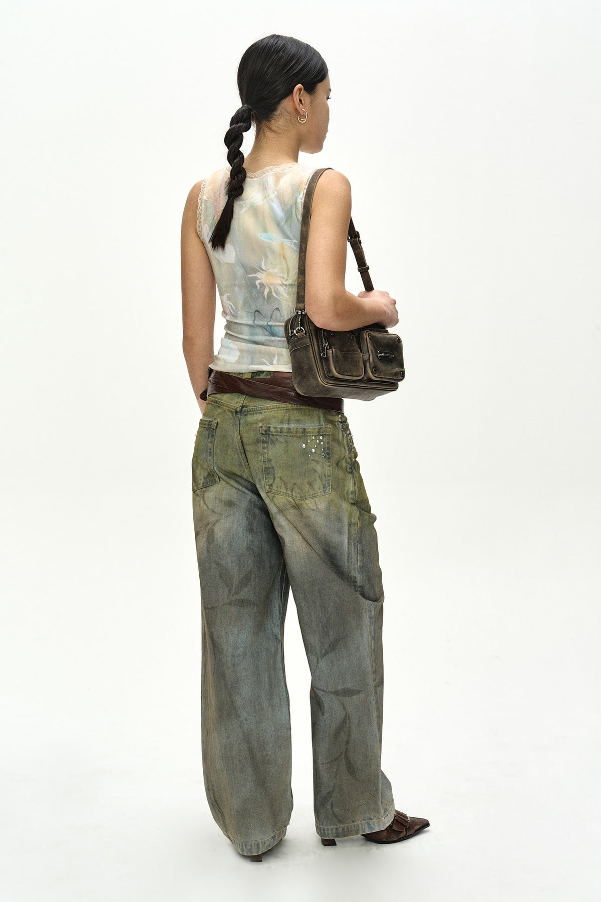 Andersson Bell Botanical-Print Jeans