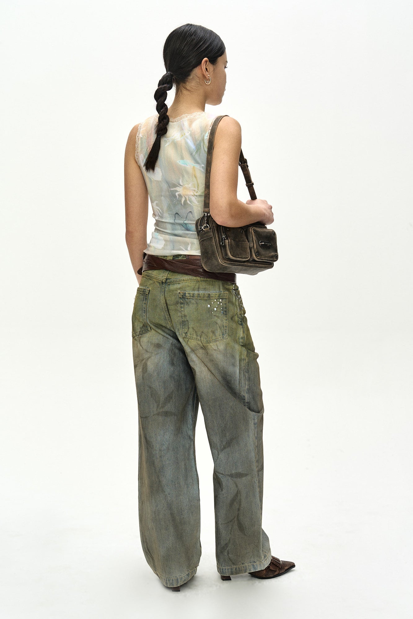 Andersson Bell Botanical-Print Jeans
