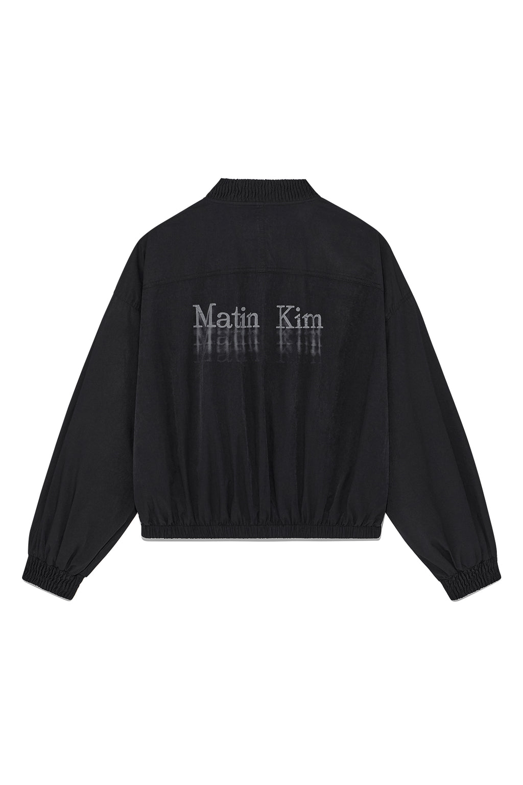 [matinkim] WASHED VOLUME BOMBER JUMPER IN BLACK