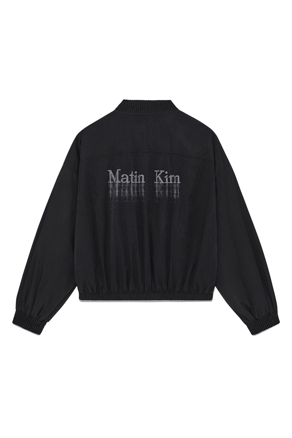 [matinkim] WASHED VOLUME BOMBER JUMPER IN BLACK