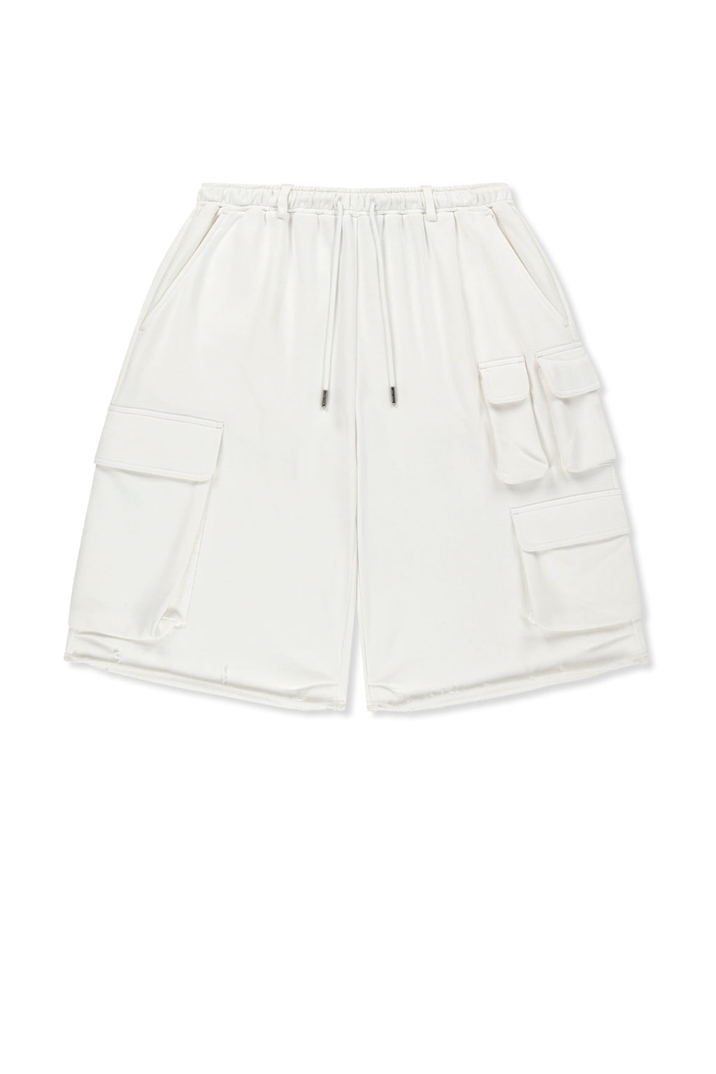 Matinkim Terry Utility Pocket Bermuda Pants IN White