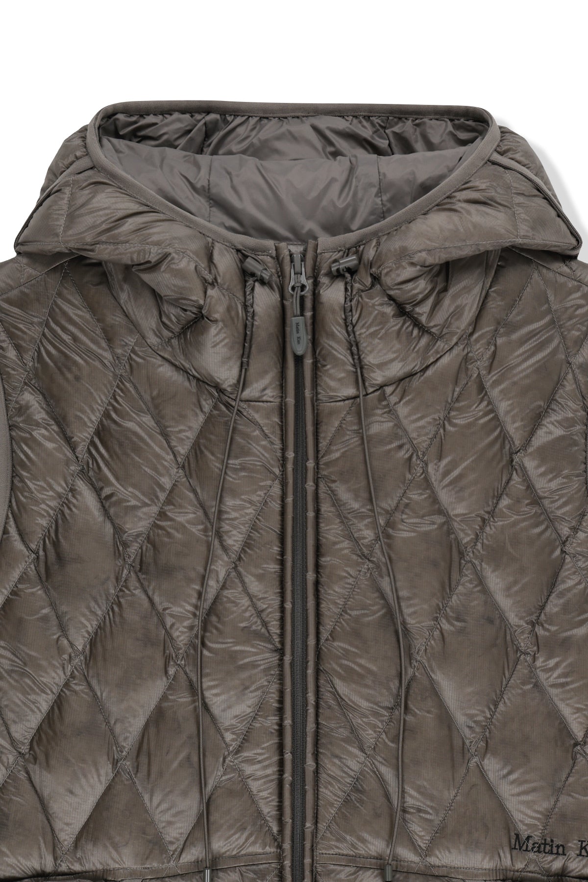 Matinkim Mix Quilted Light Down Vest IN Grey
