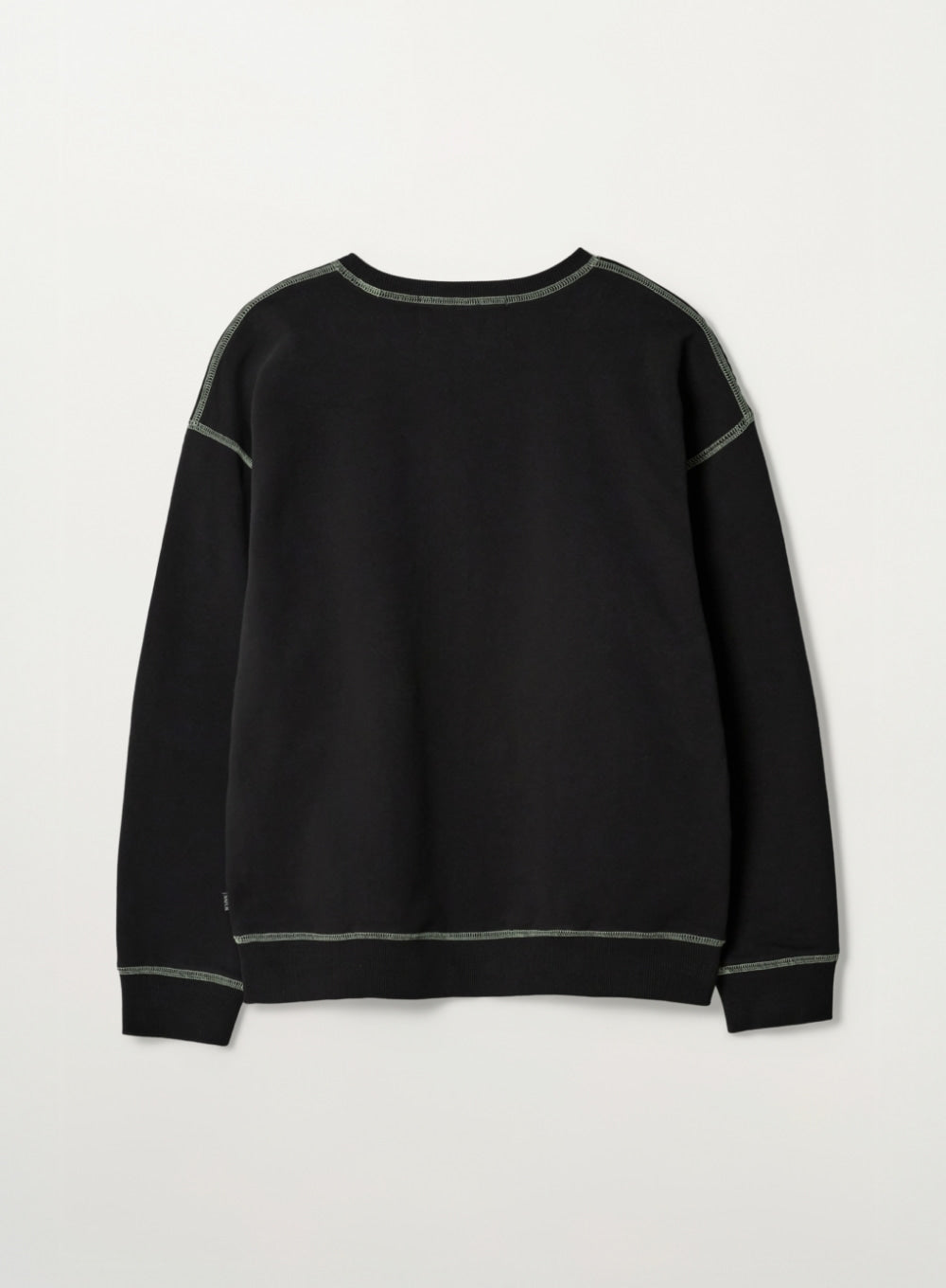 Satur Crest Logo Graphic Sweatshirt - Black