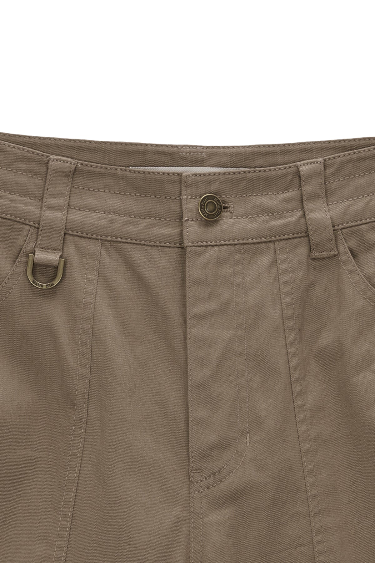 Matinkim Knee Big Pocket Cotton Pants IN Khaki Brown