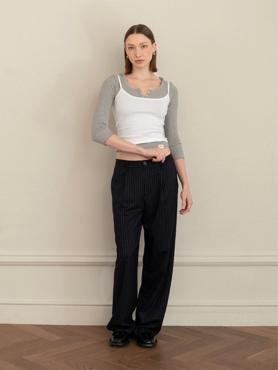 GLOWNY G Classic Knit Camisole (White)