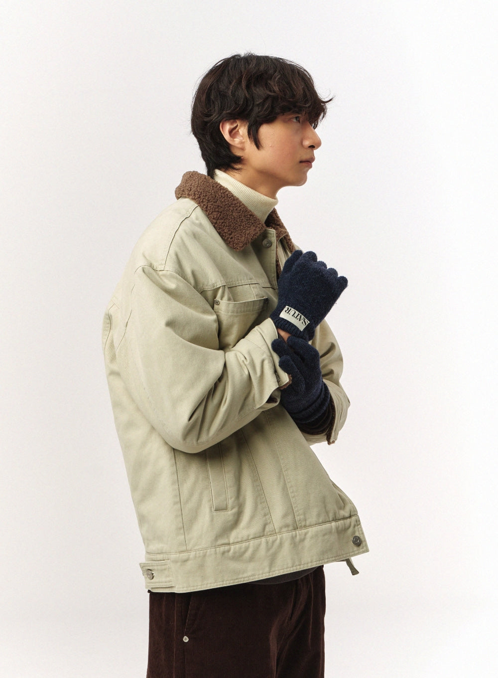 [satur] Verona Knit Gloves - Indigo