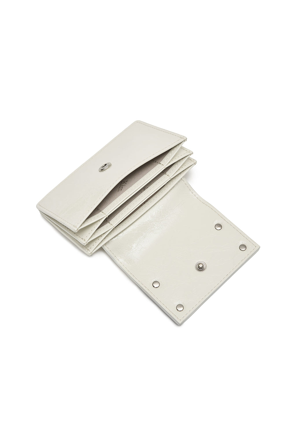 Matinkim Glazed Accordion Wallet IN White