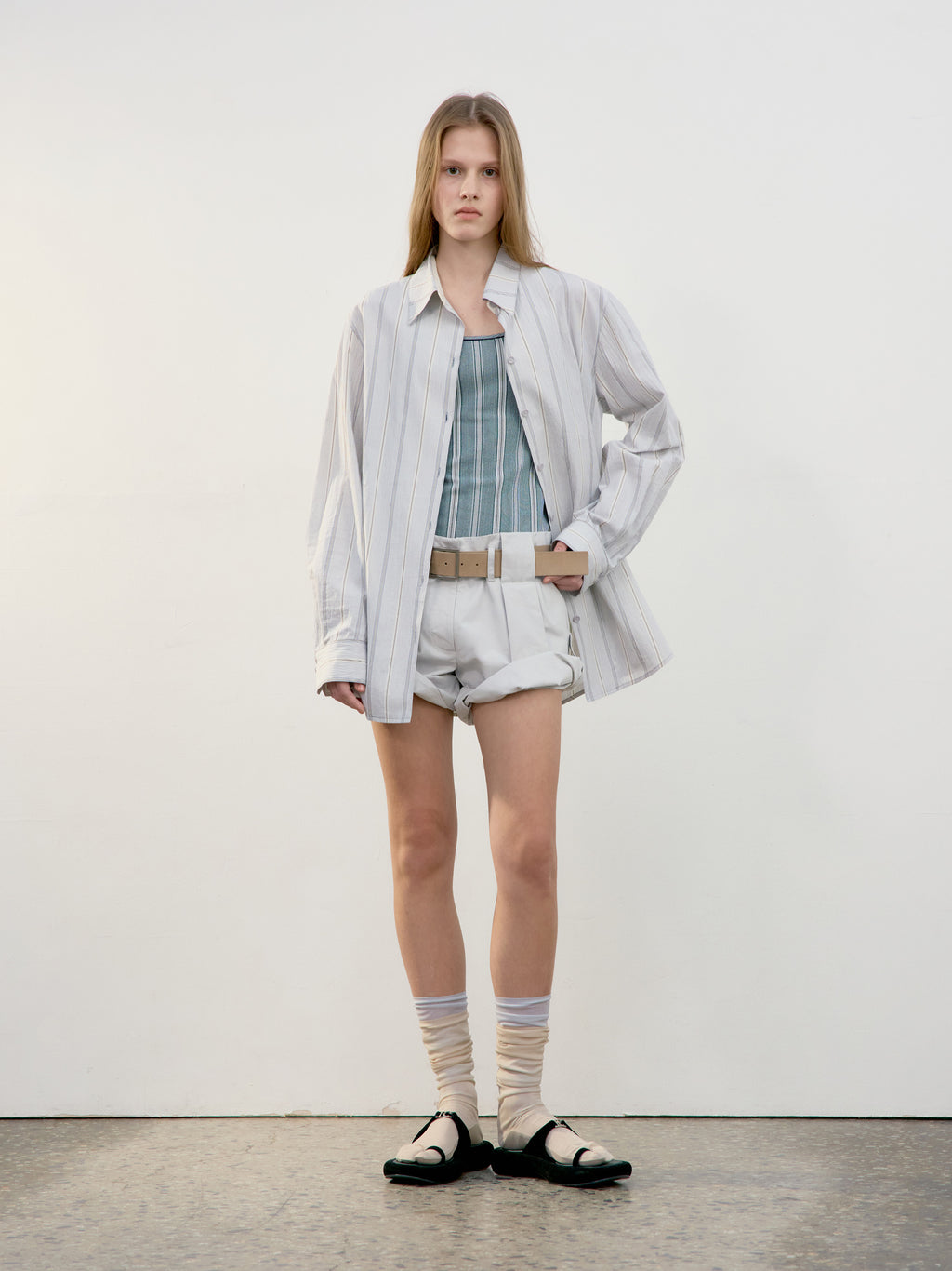 [low_classic] SQUARE BUCKLE BELT
BEIGE