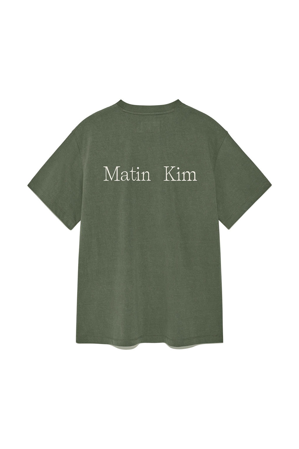 Matinkim Vintage Washed Logo Top For Women IN Khaki
