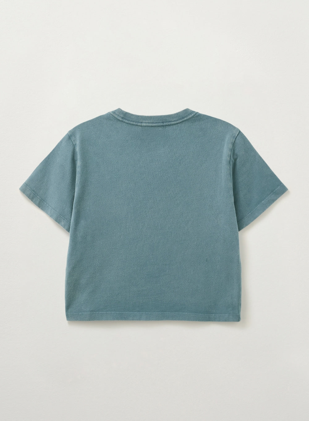 [satur] (W) Arch Logo Pigment Washed T-shirt - Blue