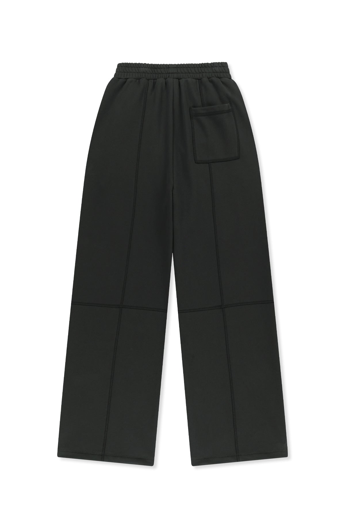 Matinkim Colorblock Cut Seam Sweatpants IN Black