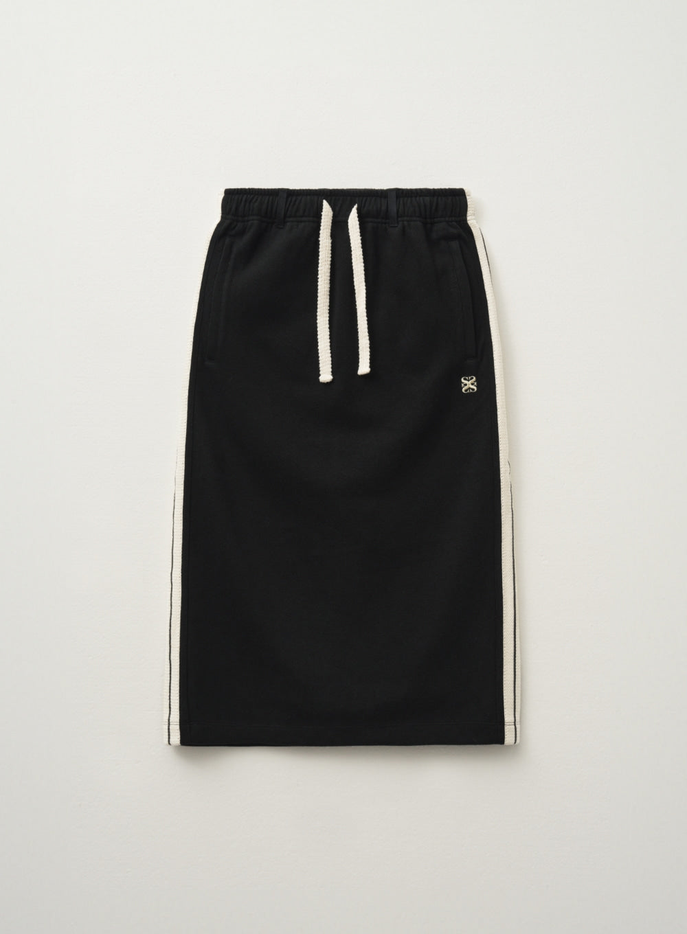 [satur] (W) Lawton Midi Skirt - Caviar Black
