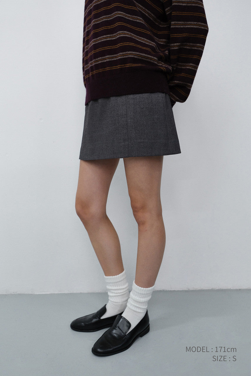 Dunst Mini Skirt Charcoal Grey