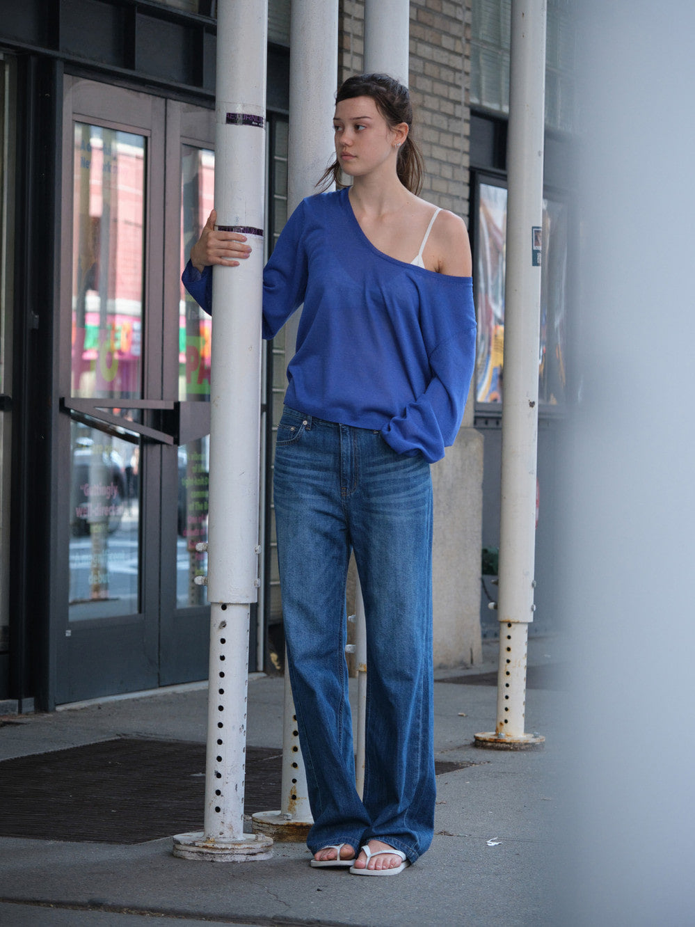 Low Classic Airy Relaxed-Fit Jeans Ocean Blue
