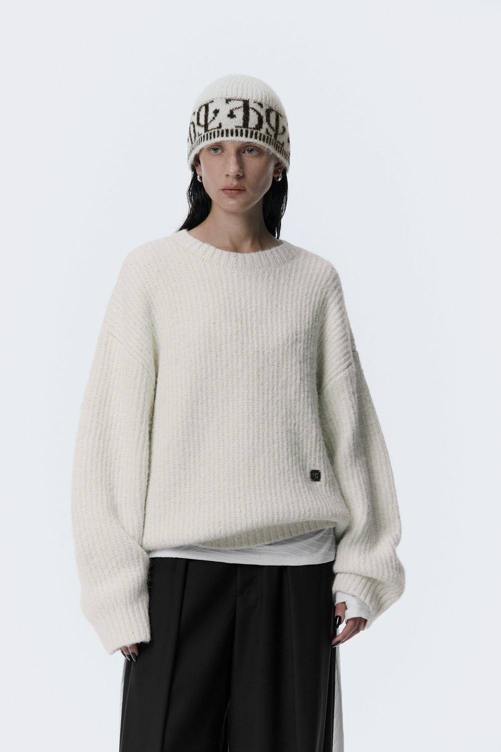 Treemingbird Spangle Knit Pullover Ivory