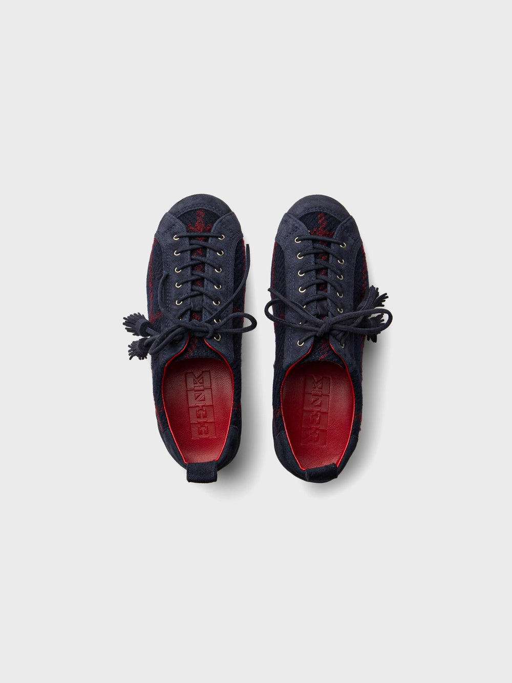 EENK Tassel Detail Lace-Up Sneakers - Navy