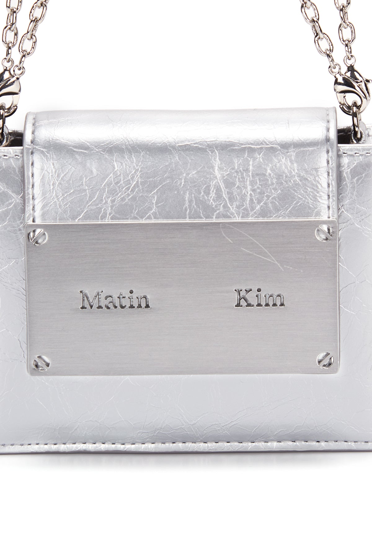[matinkim] ACCORDION MINI BAG IN SILVER