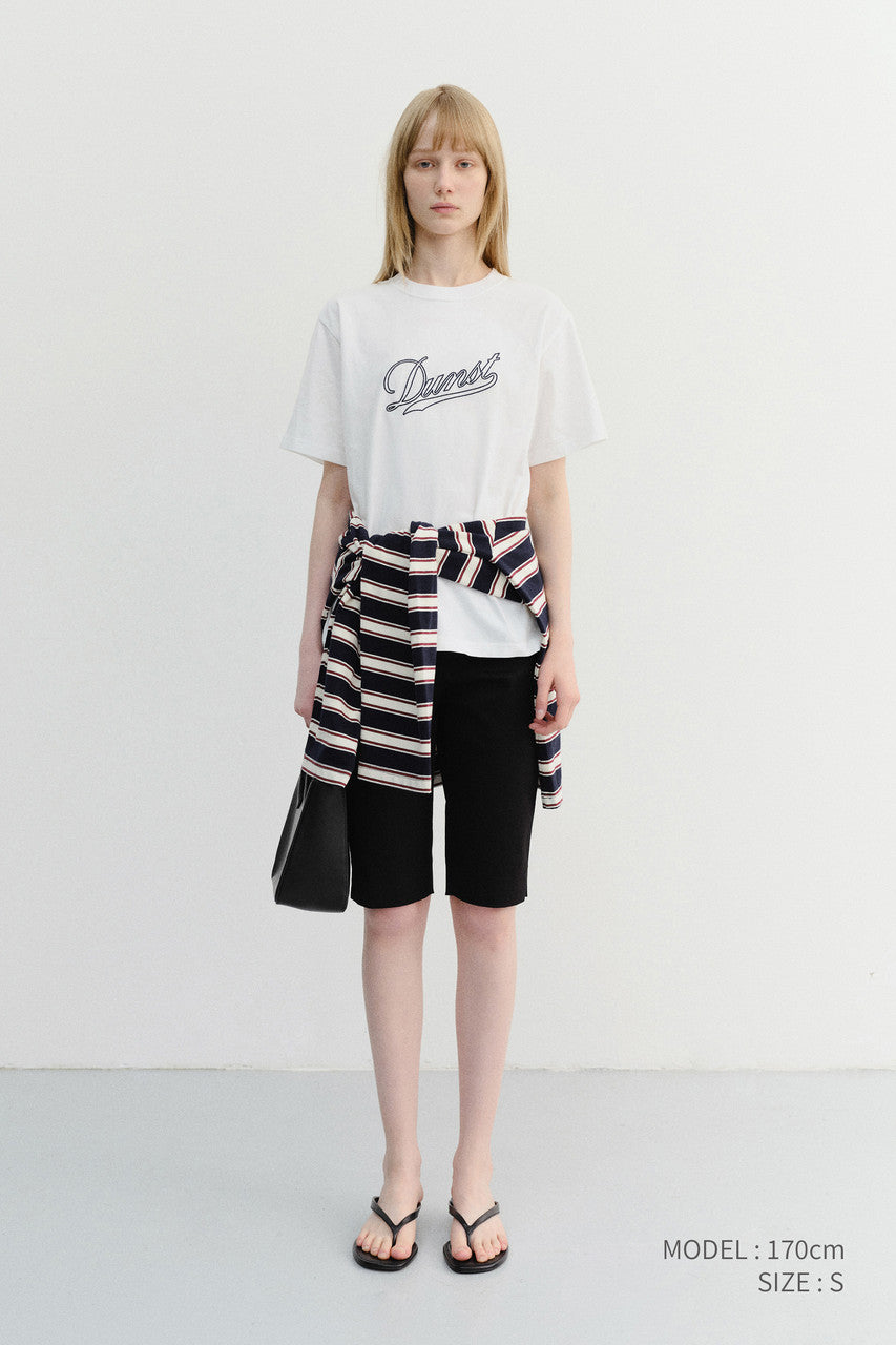 Dunst Unisex Chain Logo T-Shirt Off White