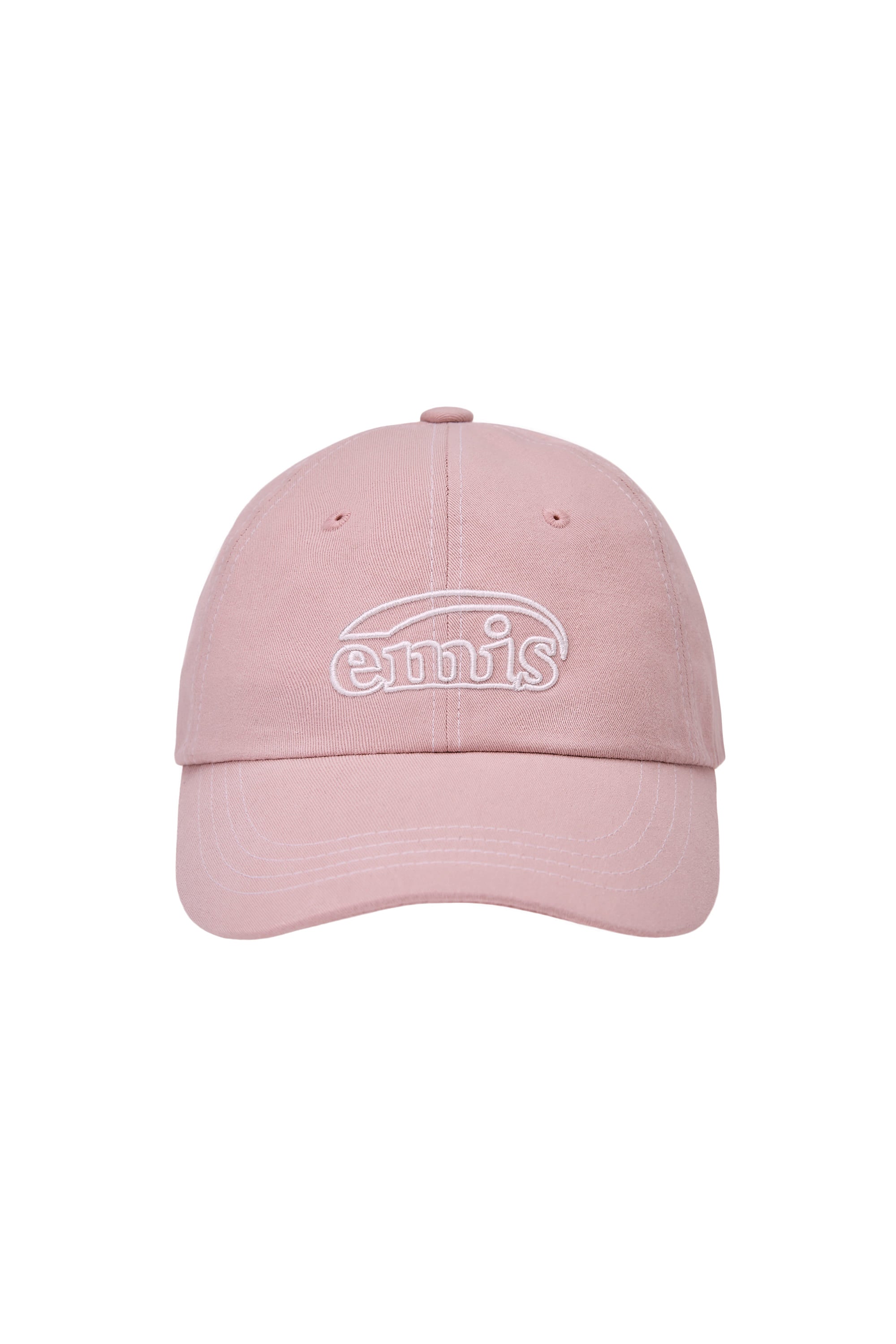 WHITE STITCH BALL CAP-PINK