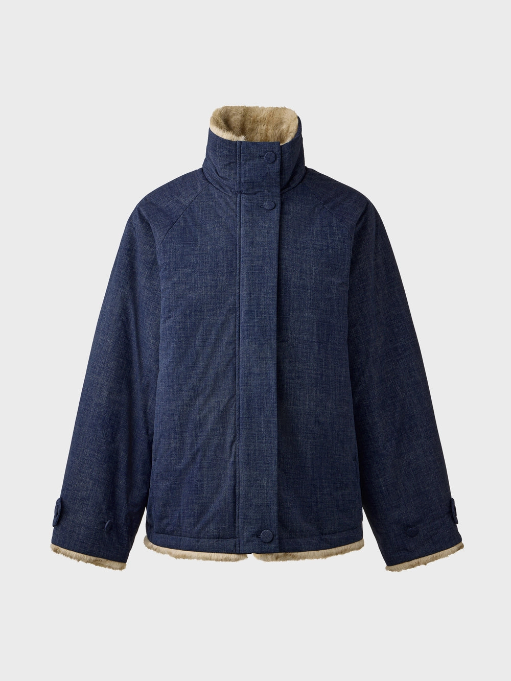 EENK Dual Face Zip-Up Jacket - Navy