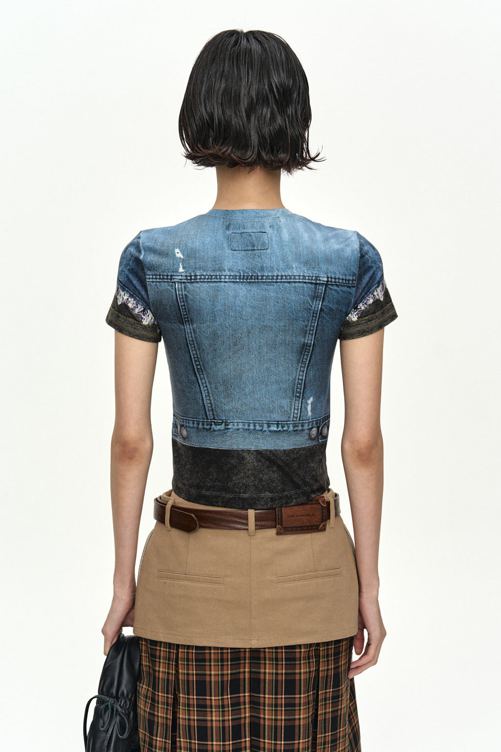 Andersson Bell Rvan Denim Vest Printed T-Shirt