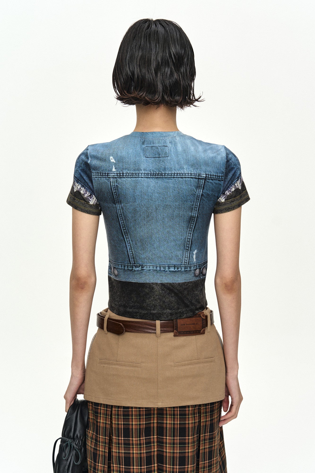 Andersson Bell Rvan Denim Vest Printed T-Shirt