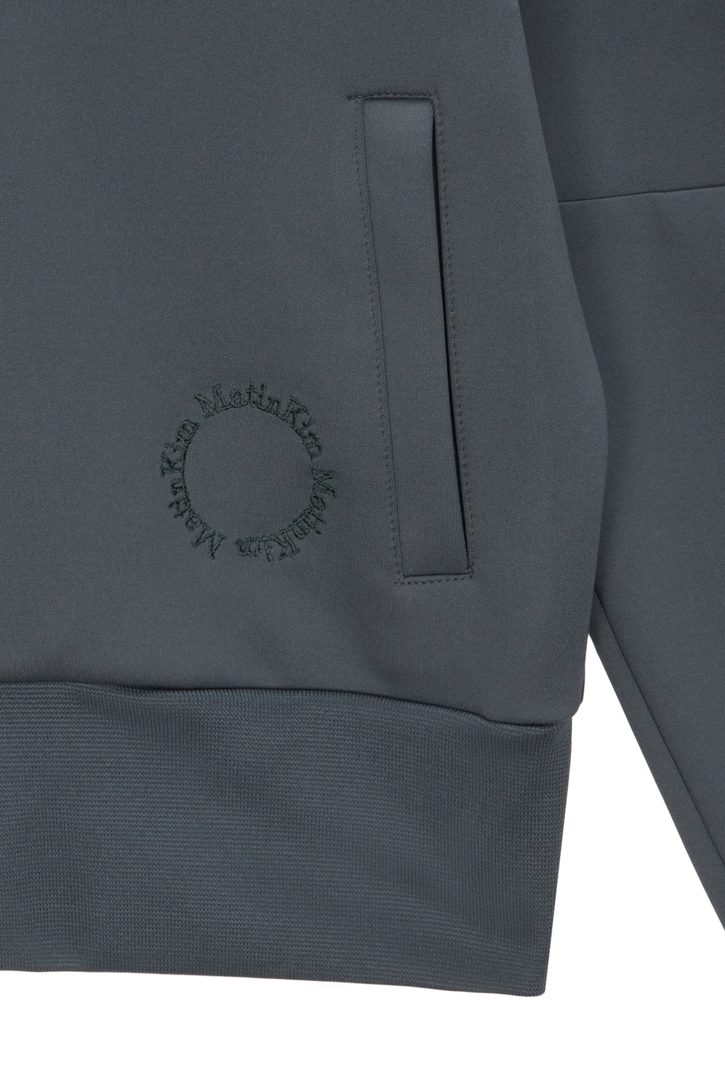 [matinkim] PIPING CROP TRACK JUMPER IN GREY