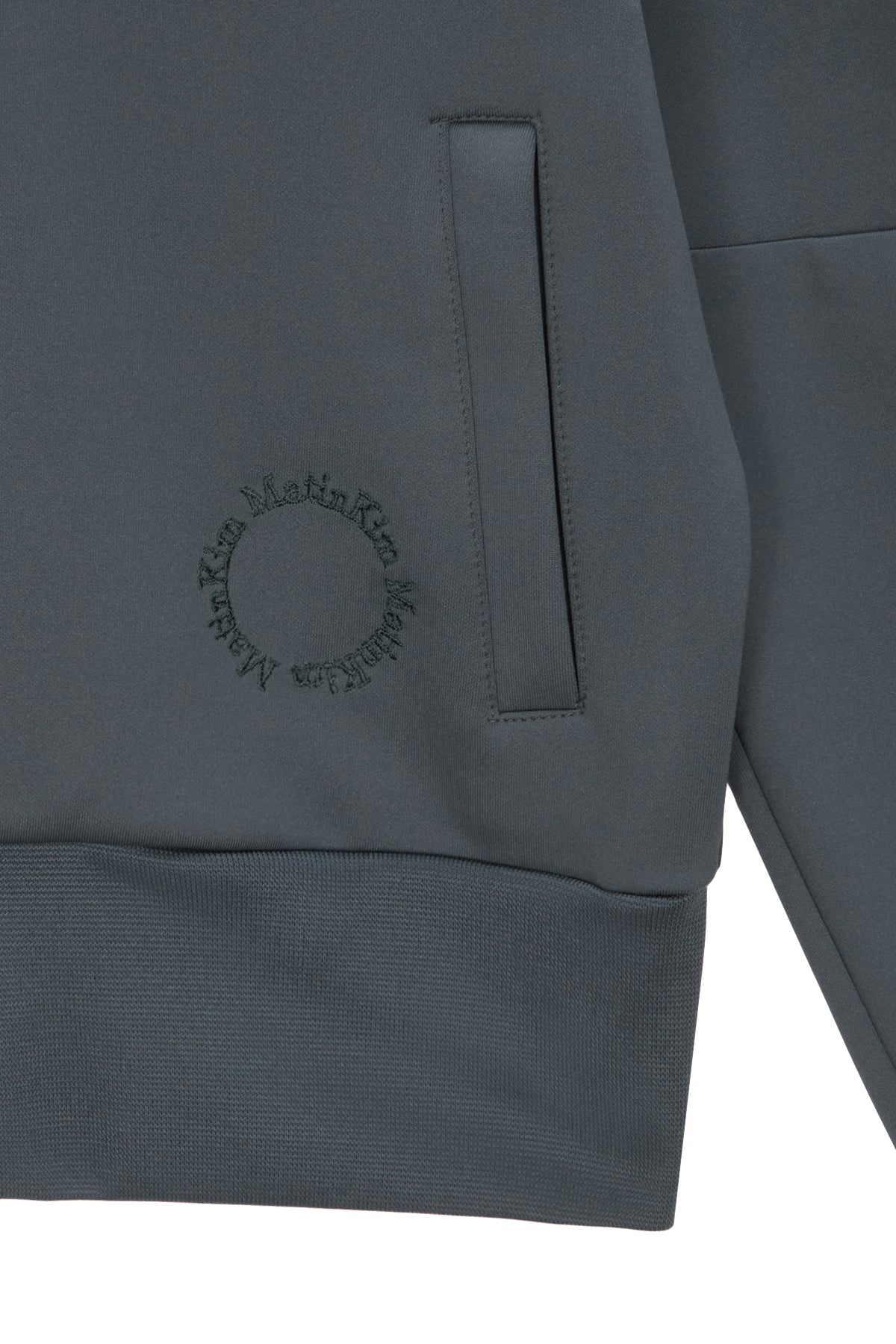 [matinkim] PIPING CROP TRACK JUMPER IN GREY