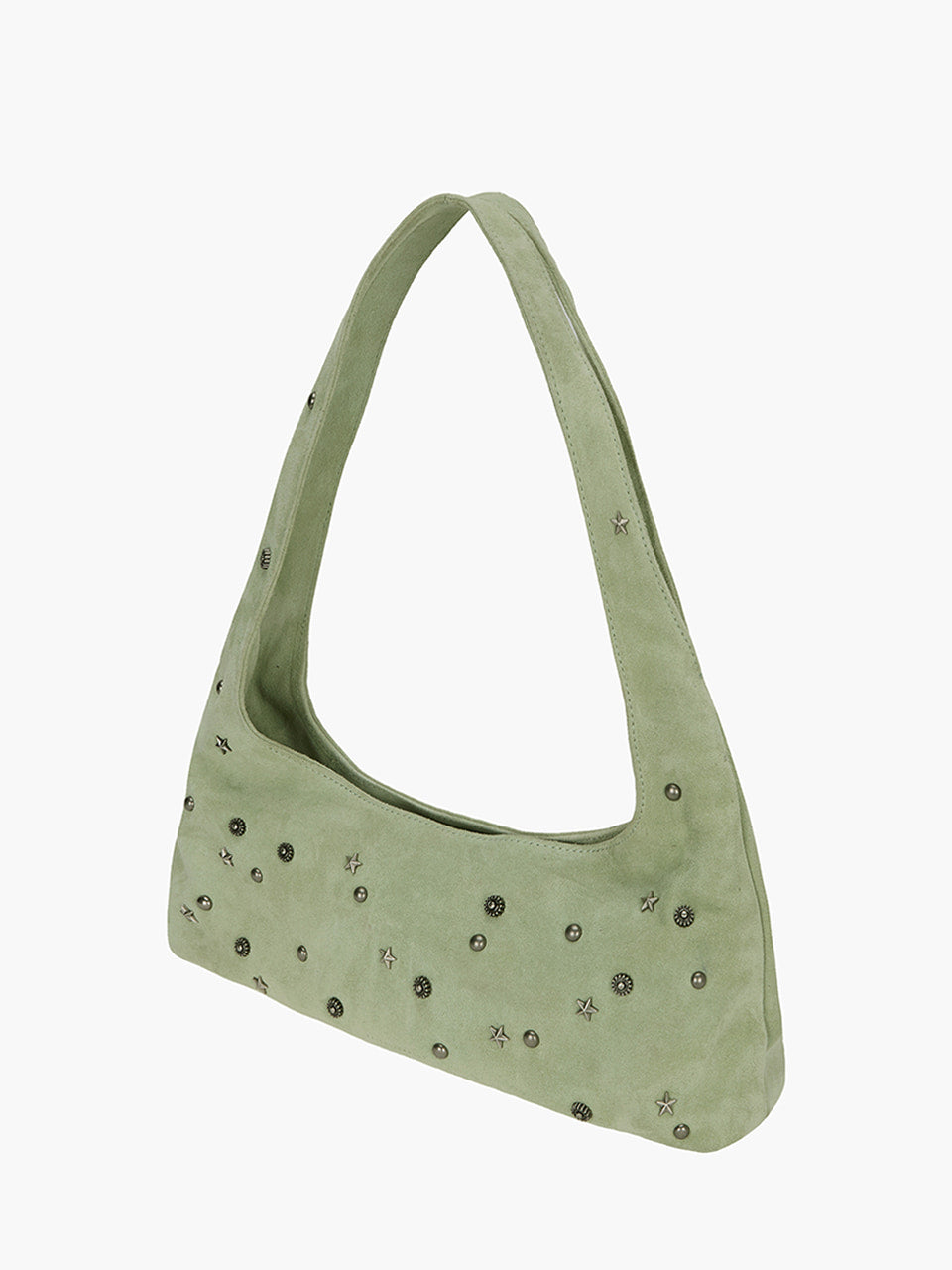 Margesherwood Halter Hobo melon studded suede