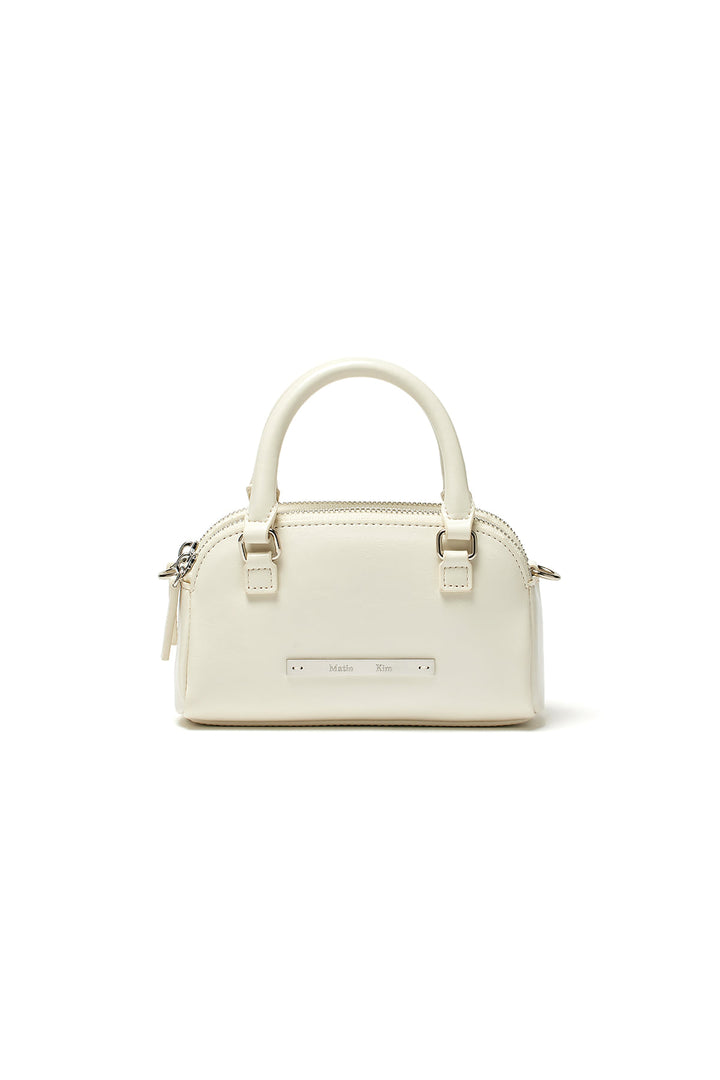 Matinkim Double Zipper Mini Cross Bag IN White