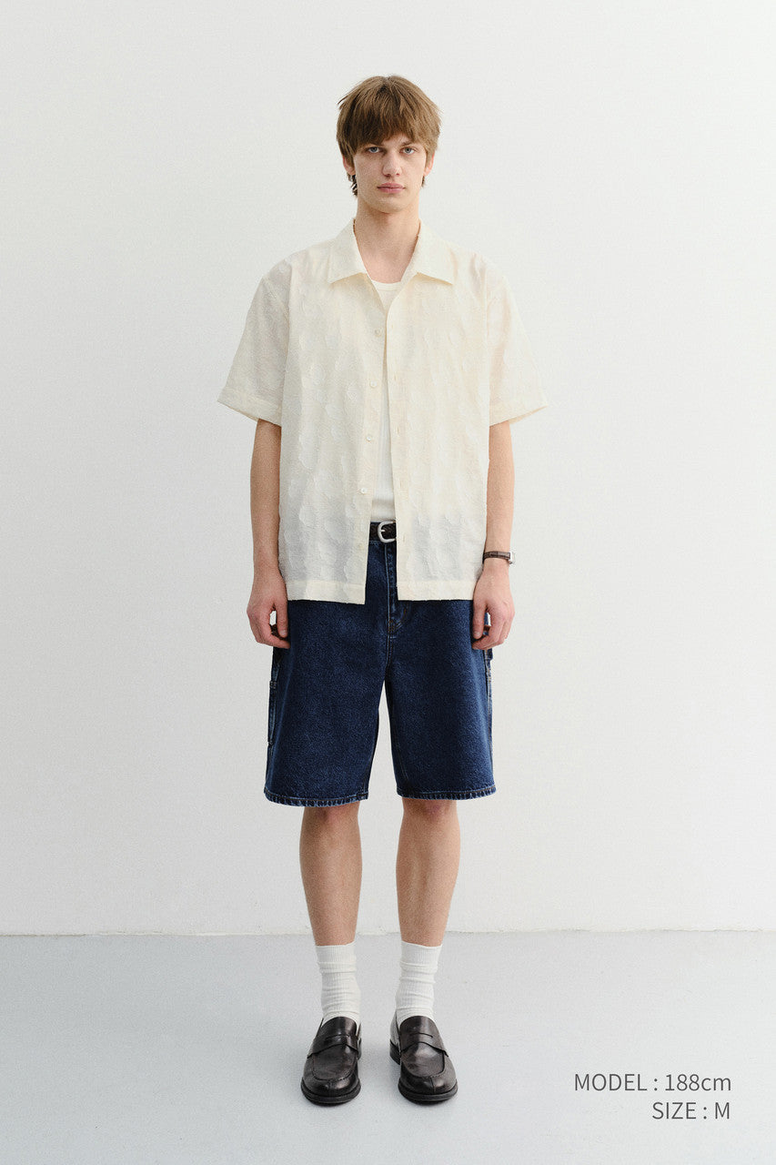 Dunst Classic Carpenter Denim Shorts Classic Blue