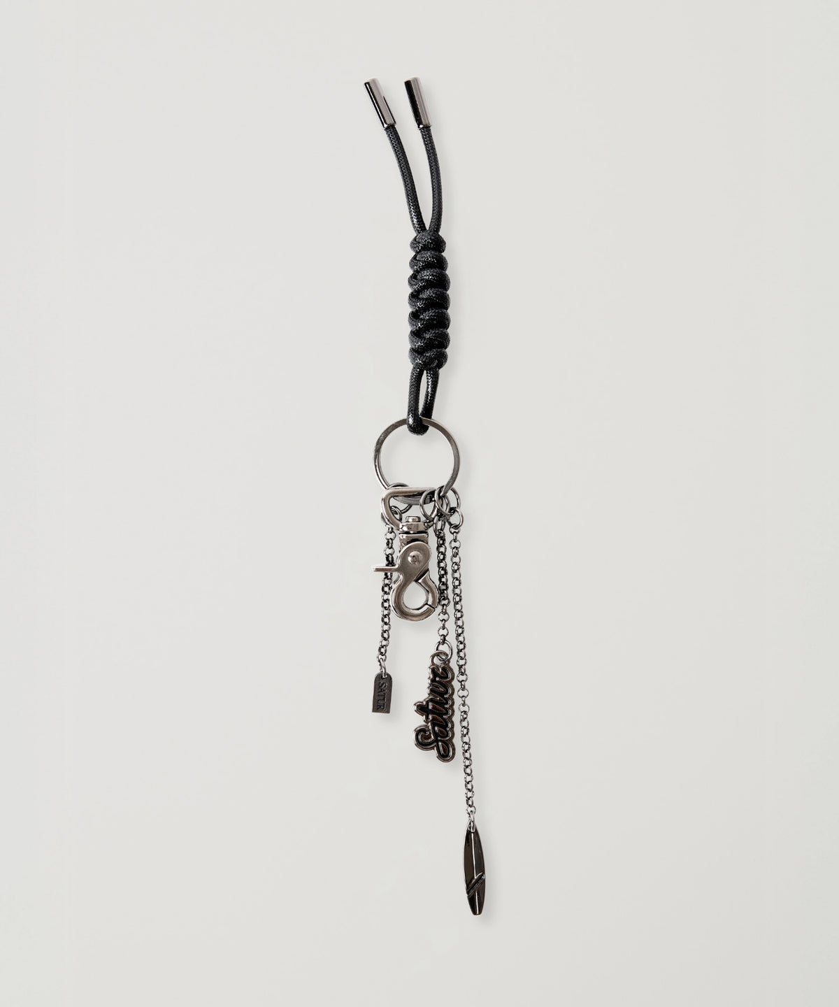 Satur Surfboard Keyring - Black