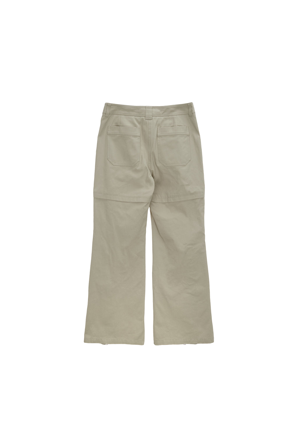 Matinkim Zipper Point Boots Cut Pants IN Beige