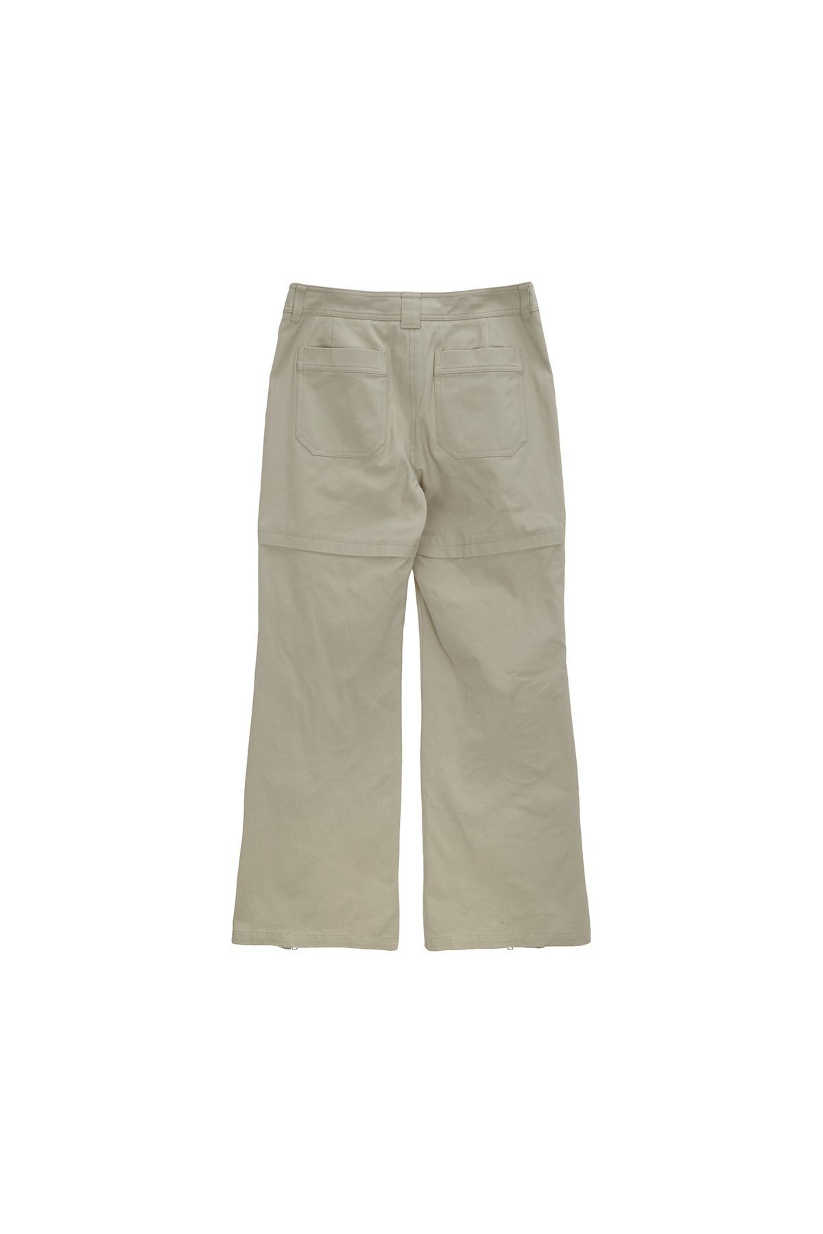 Matinkim Zipper Point Boots Cut Pants IN Beige