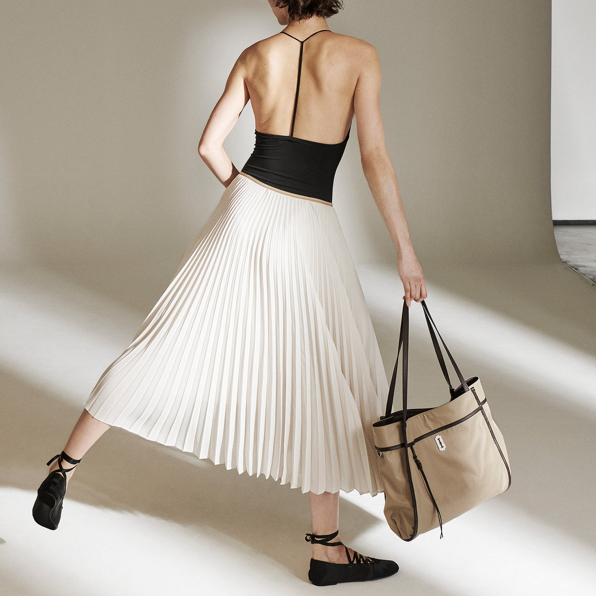 Vunque Hey Fino Shopper L Net Beige