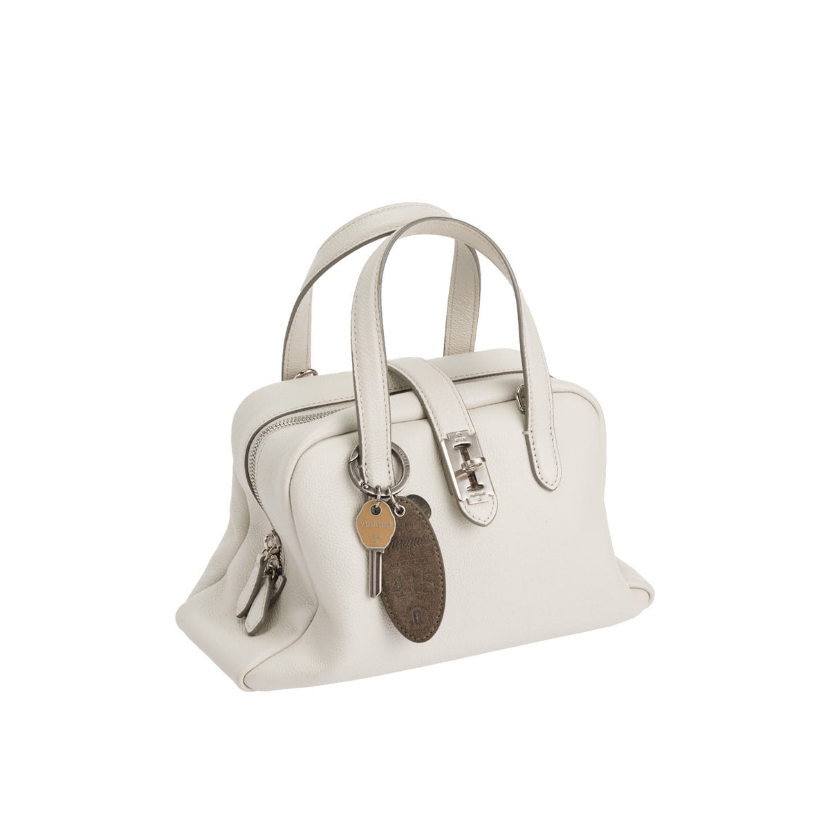 Vunque Suede Round Key Charm Musk Khaki