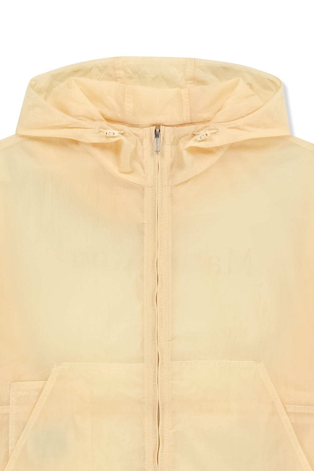 [matinkim] Back Logo Hoody Windbreaker For Women IN Cream