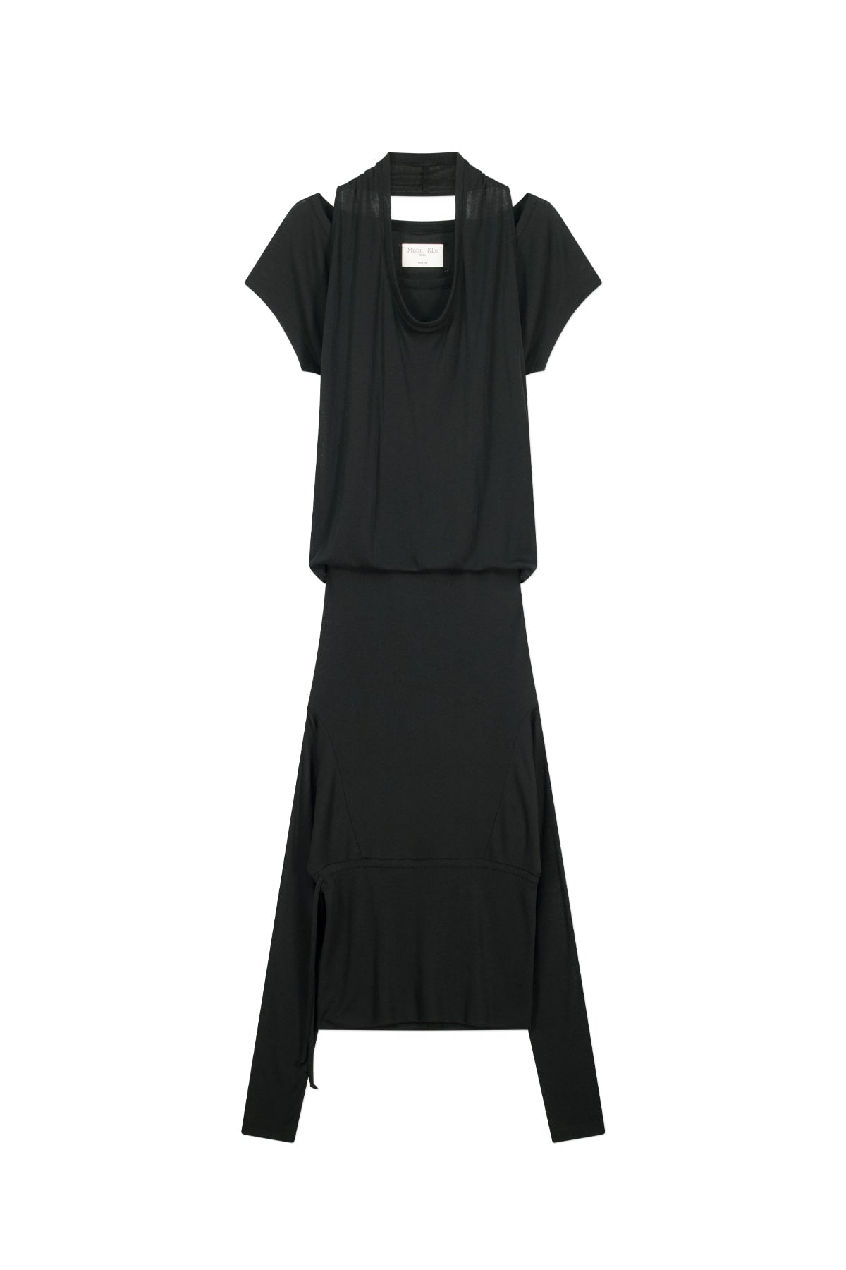 Matinkim Two Way Layered Jersey Dress IN Black