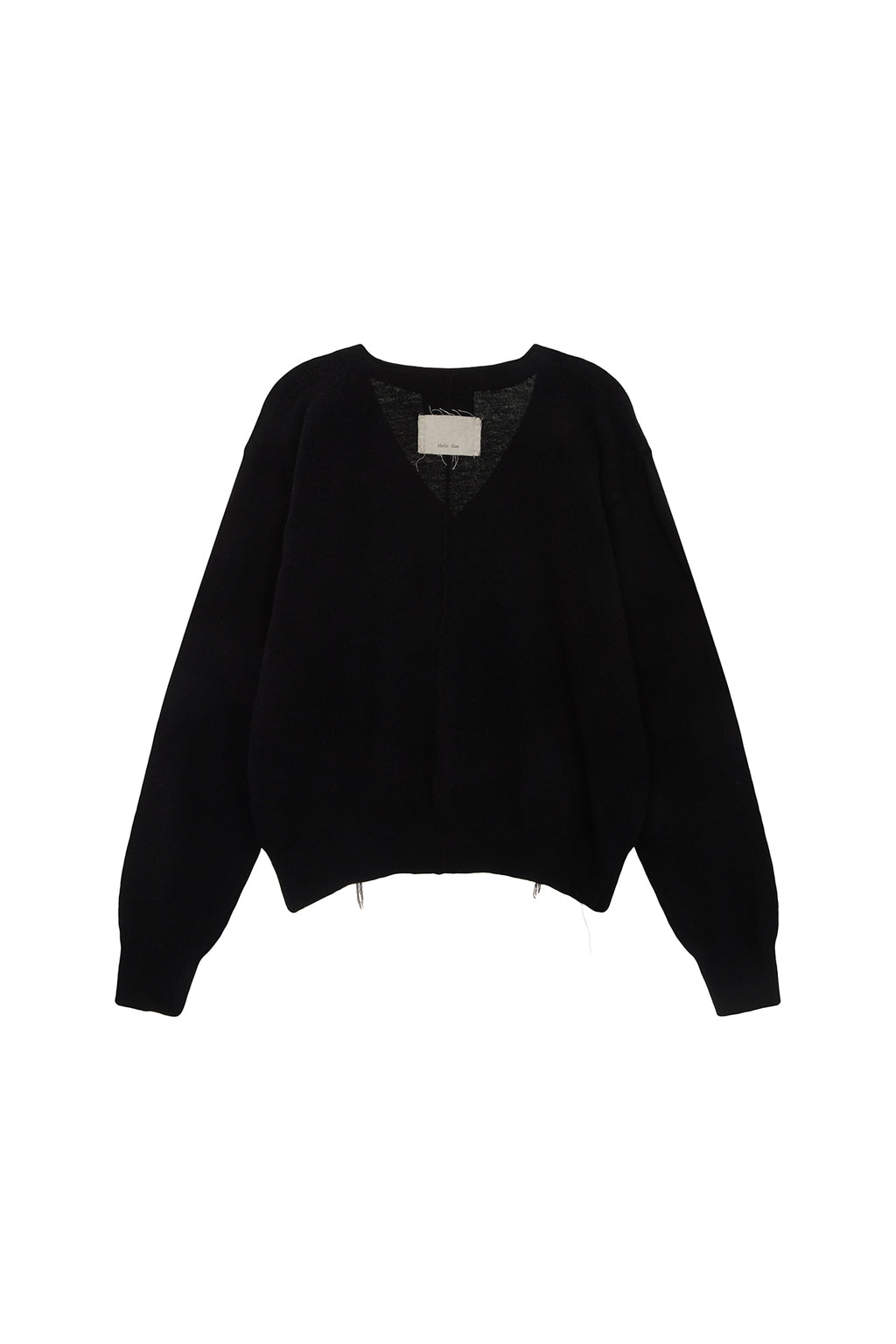 [matinkim] ARGYLE STITCH CARDIGAN IN BLACK