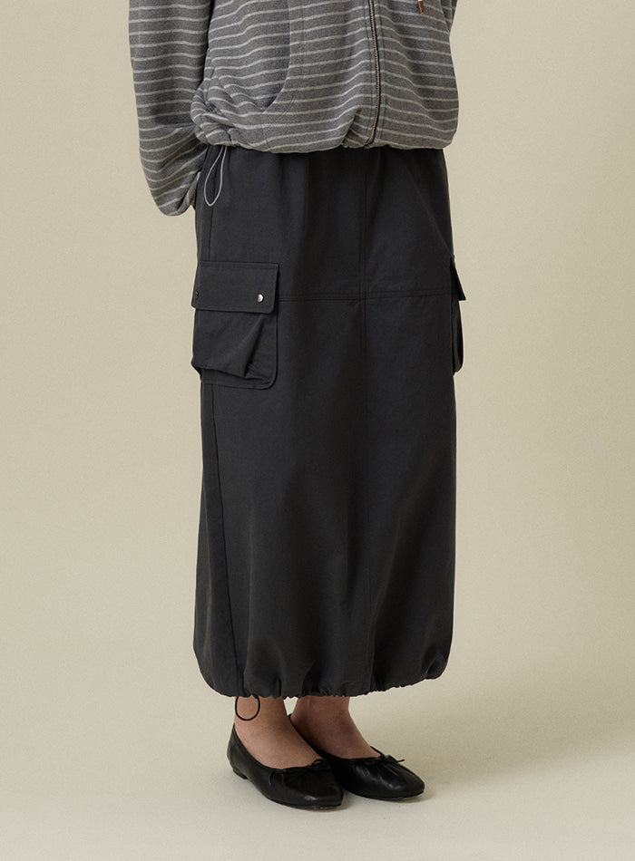 Mango Maniplease Dui Anorak Skirt Navy