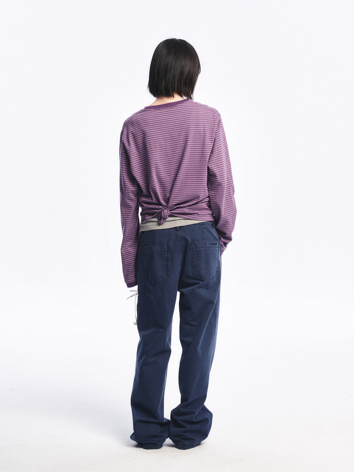 Low Classic Striped Regular-Fit Tee Purple