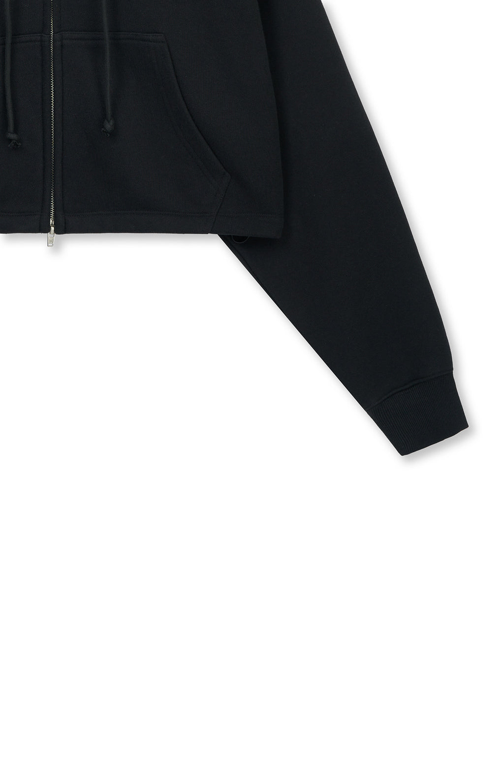 Matinkim Graffiti Logo Crop Hoody Zip UP IN Black