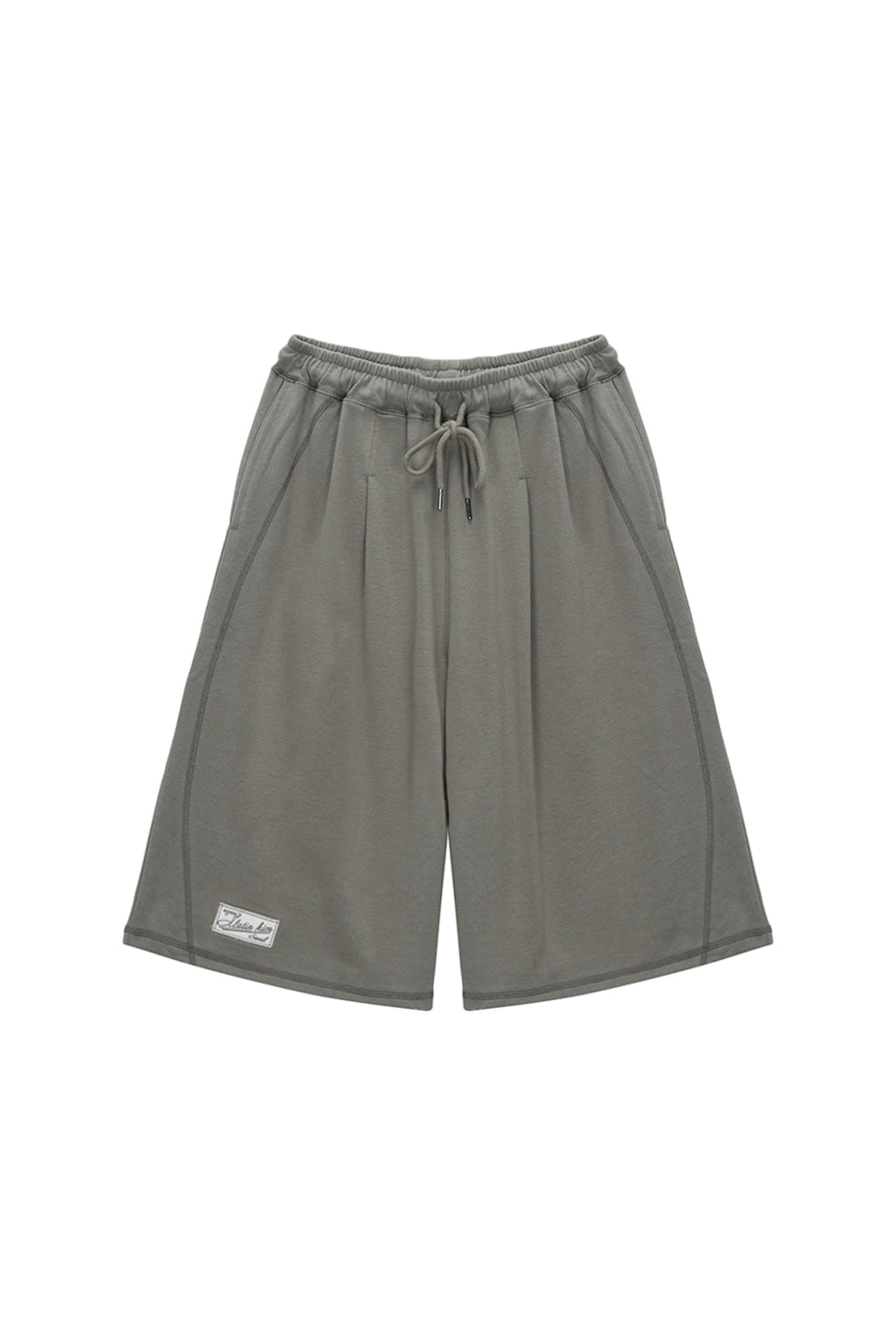 Matinkim Stitch Label Half Sweatshorts IN Khaki