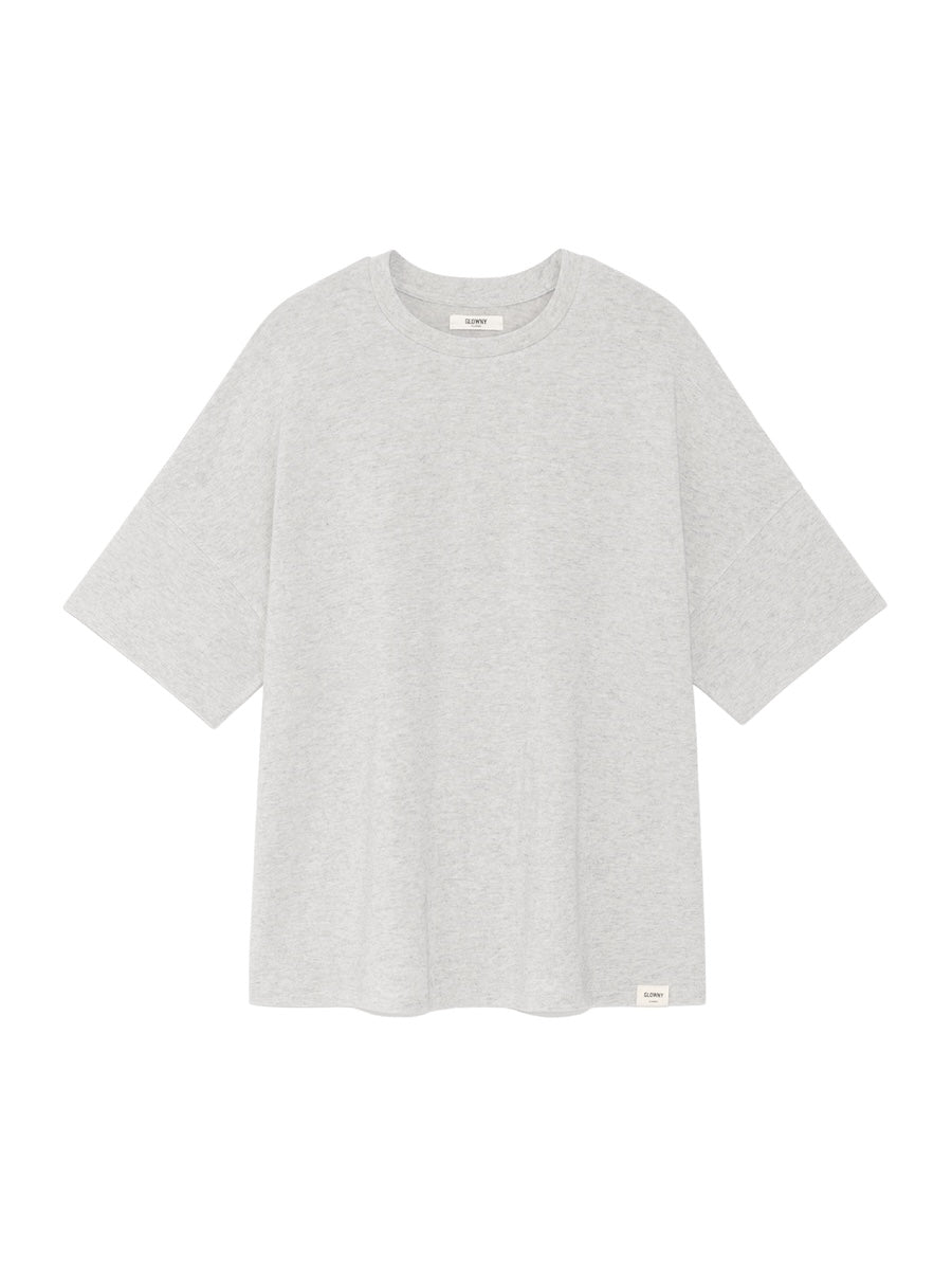 GLOWNY G Cozy Box Tee (Melange Gray)