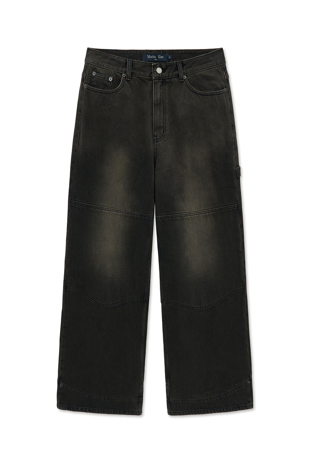 Matinkim Western Detail Denim Pants For Men IN Black